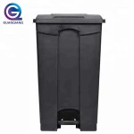 13 gallon trash can sanitary kitchen plastic foot pedal waste recycling bin