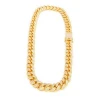 14K Gold Diamond Miami Cuban Link Gold Chains, Gold Chain Necklace for Men