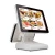Import 15 inch 12 inch pos system dual display all in one touch screen pos retail pos for supermarket from China