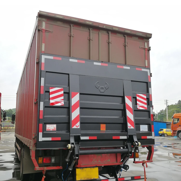 1500kg lift table 12V remote control platform used for trucks steel hydrolic tail lift