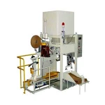 20-50kg automatic powder packaging line/ granular concrete bag sealer+ bag sewing machine