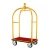Import 201 Stainless Steel Titanium Gold Powder coated hotel luggage cart for luggage carrying from China