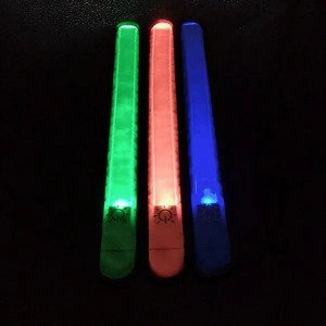 2016 new products looking for distributor glowing led slap bracelet for girls&amp