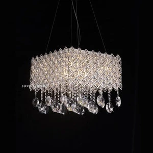 2018 Best sell modern square crystal led ceiling light 600*600 , Factory cheap price chandelier