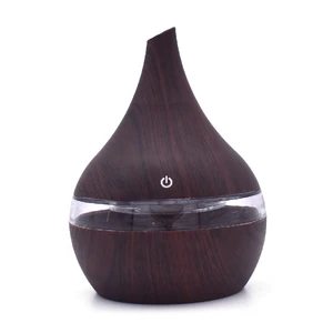 2018 New 300ML Ultrasonic Aromatherapy Air Humidifier Wooden Grain Large Capacity for Home