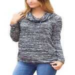 2018 NEW Womens Fashion High Neck Casual Baggy Jumper Knitted Warm Chunky Sweater