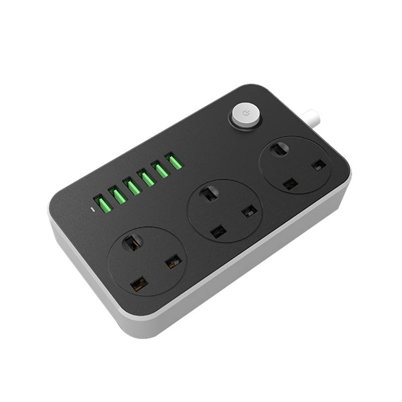 2018   Newest 6USB Ports USB  Power  Plug Portable Rechargeable Power Socket