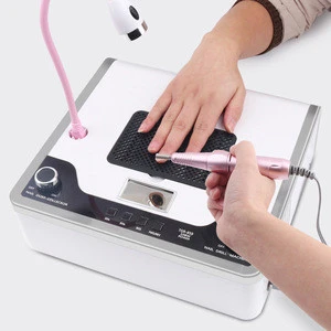 2020 4 in 1 Electric Nail Drill Machine with 30000RPM Handpiece Dust Vacuum Suction 108W LED UV Lamp Nail Art Equipment