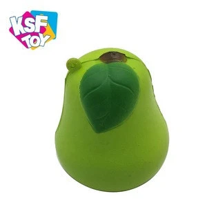2020 amazon hot sale mini soft squeeze toy slow rising fruit shape PU stress relief squishy food toys