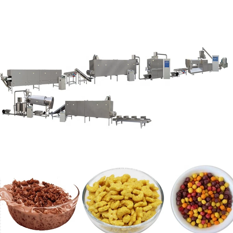 2020 factory supply cheap price breakfast cereal corn flakes making machine