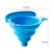 Import 2020 Hot Selling Foldable Kitchen Accessories Colorful Gel Foldable Funnel Popular Cooking Tools Silicone Rubber Mini Funnel from China