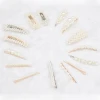 2020 INS hot gold color girls pearl hairgrips factory designer fashion Korean women pearl hairclips wholesale