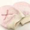 2020 latest design winter warm thicken newborn baby organic cotton comfortable bow mitten