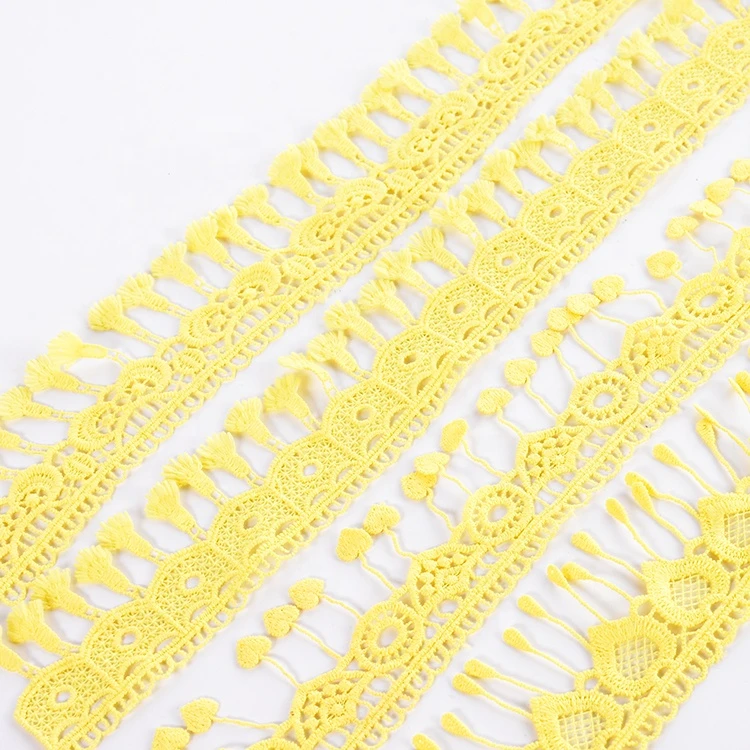 2020 New Design Hot Sell Fringe Lace Trim Lace tassel for decoration