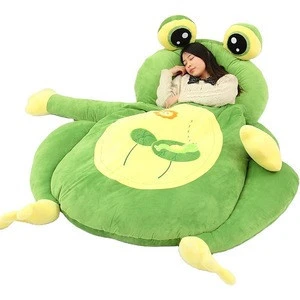 2020 New Hotsale Design Soft Monkey Bear Frog Ladybug Portable Plush Baby Toy Pillow Sofa Bed Sleep Bag