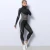 Import 2021 Fall Winter plus size Yoga sets Womens Hooded Zipper Sweatshirt Two-piece Sets Yoga Pants Bodycon Wear Sports Suit from China