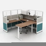 2021 modern office set furniture design standard dividers aluminum partitions office cubicle table workstation