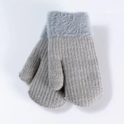 2021 New Design 2 Layer Thick Baby Mitten Mittens Winter Gloves For Girls