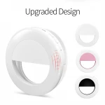 2021Rechargeable 600mah Selfie Ring Light Cell Phone Ring Light make up ABS selfie ring light