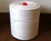 20/6 raw white 100% polyester spun sewing thread for bag closing , 1kg/cone