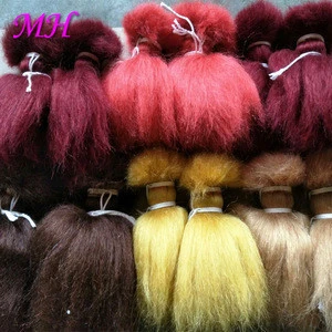 Buy 20cm-30cm Black Red Brown Color Simulation Animal Material Yak Hair  Bulk For Sale from Minhong (Xuchang City) Imp. & Exp. Co., Ltd., China |  