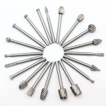20PCS Rotary Burrs Drill Bit Set Milling Cutter Engraving Bits for Drilling Woodworker Electric Grinding Accessories