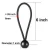 Import 25 Pieces Ball Bungee Cords Black Elastic String Canopy Tarp Tie Down Straps Tent Fix Rope from China