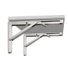 250*130*30mm heavy duty 90 degree large decorative table iron adjustable angle shelf wall metal table folding bracket