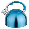 2.5/3.0/3.5L Portable luxury Europe half ball shape Stainless Steel tea pot Whistling tea water Kettle