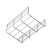 Import 2mm thickness factory produce USA Standard wire mesh basket cable management tray ventilated cable trays from China