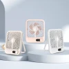 3 Color mini portable fan smart high speed fans mini usb rechargeable kc 1800mah desk fan