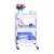 Import 3 tier rolling utility storage cart with wheels 3-tier metal rolling utility kitchen cart drawer organizer from China