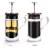 Import 300ML High Quality Borosilicate Glass Double Wall French Press Tea Coffee Pot Stainless Steel Plunger from China