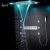 Import 304 Stainless Steel Luxury Mulit Function Led Shower Head Bathroom Ceiling Rainfall Waterfall Shower Set from China