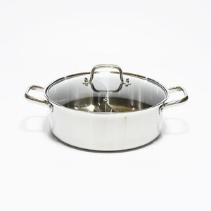 304 stainless steel soup pot  Straight type currency gas cooker induction cooker chafing dish