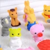 3D animal erasers Disassembled 3D animal erasers Colorful Erasers