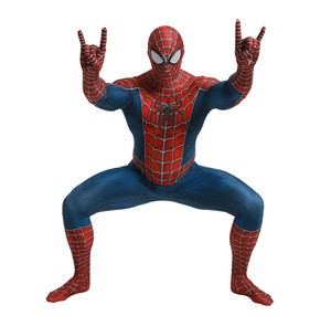 3D Cut Printed Spiderman Zentai Suit