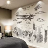 3D stereo poster wall stickers bedroom decoration stickers removable wall decal dormitory bedroom self-adhesive wallpaper