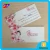 Import 4 colour offset printing custom tickets greeting card and voucher from China