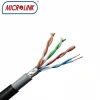 4 pair ethernet cable bare copper cat 5e ftp network cable black outdoor  lan cable 4pr 24awg cat5e tia/eia 568-b