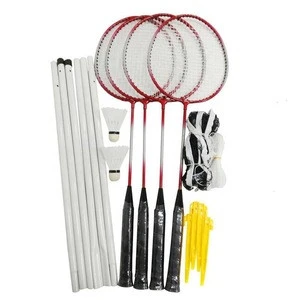 4 Player Sport Badminton Racket Tennis set Racquet Set With Nets Shuttlecock