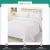 Import 4 Star Hotel white bedding set 100 % Ring Spun Cotton bed sheet set bed linen from China