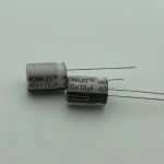 400v10uF 6X12mm aluminum electrolytic capacitor
