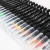 Import 48 color soft fine tip watercolor paint art marker, watercolor brush pen set with custom logo from China