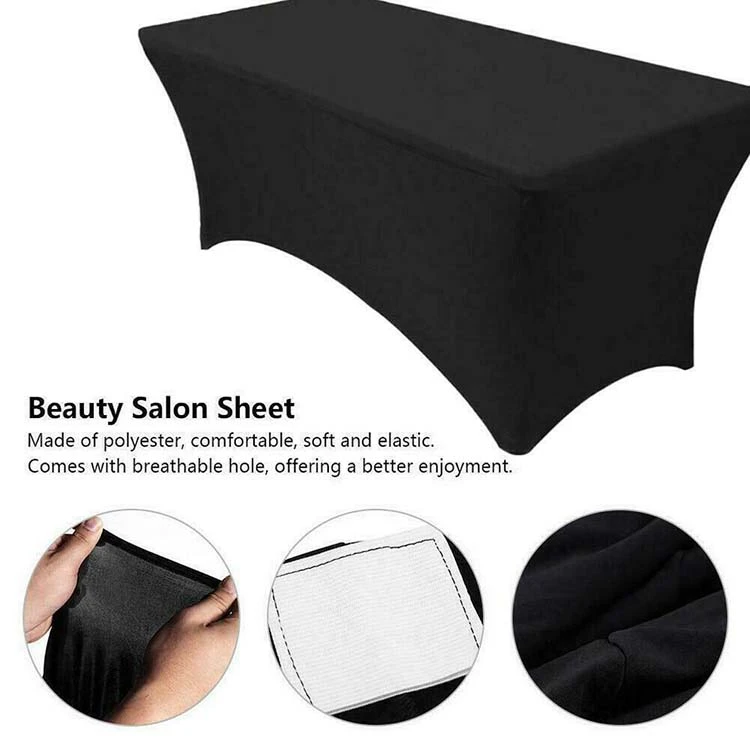 4ft 6ft 8ft Fitted Stretch Rectangular Tablecloth,  Strong Elastic Soft Spandex Table Cover Table Cloth/