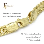 54100205 FJ Fallon Fashion Jewelry Classic Rope chain Plated in 14K Gold Brass Based