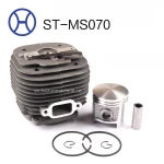 58mm MS070 Chrome/Nikasil Chainsaw Spare Parts Cylinder Kits