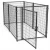 Import 5ft*10ft*6ft friendly durable steel animal dog run pen cage /metal large dog kennel with roof from China