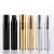 Import 5ml shiny UV coating gold silver glass spray perfume  bottle,electroplating essential oil glass vial with sprayer from China