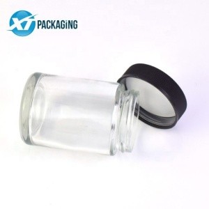 5oz package empty container clear cosmetic jars child proof candy packaging smell proof container food display jars